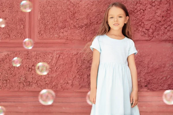 Little fashionable girl — Stock Photo, Image