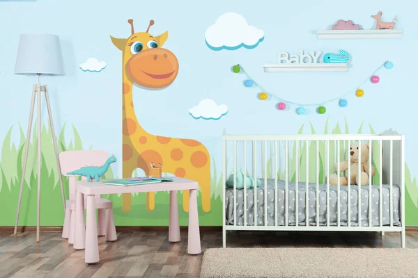 Interior of baby room — Stock Photo, Image