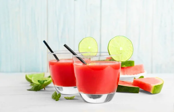 Batido de sandía fresca — Foto de Stock