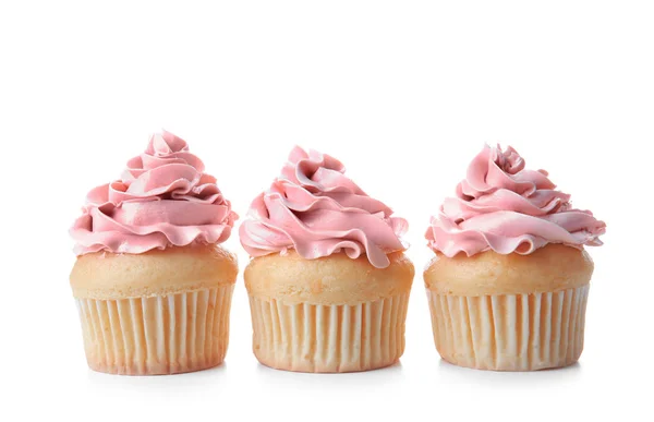 Leckere Vanille-Cupcakes — Stockfoto