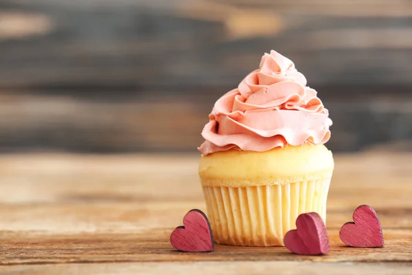 Delicioso cupcake de vainilla — Foto de Stock