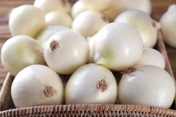 Cebolas brancas maduras — Fotografia de Stock