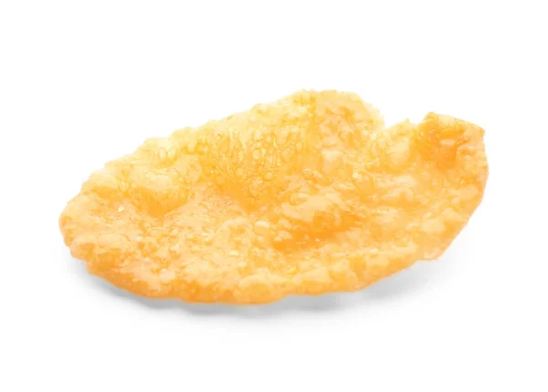 Friska corn flake på vit bakgrund — Stockfoto