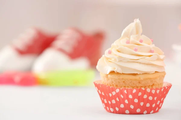 Cupcake para festa de chá de bebê — Fotografia de Stock