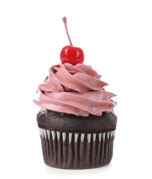 Délicieux cupcake au chocolat à la cerise — Photo