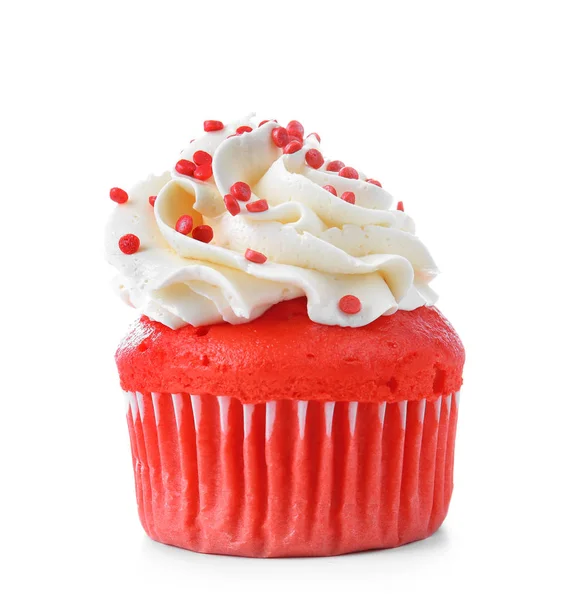 Délicieux cupcake en velours rouge — Photo