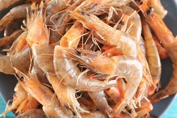 Many fresh shrimps, closeup — Stock Photo, Image