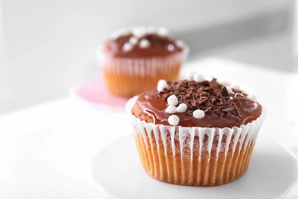 Muffin saporito con caramello — Foto Stock