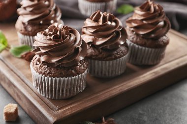 Lezzetli çikolata cupcakes 