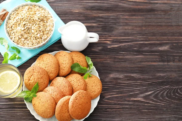 Deliciosas galletas de avena — Foto de Stock