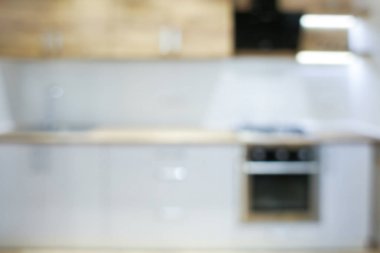 Modern mutfağın içi.