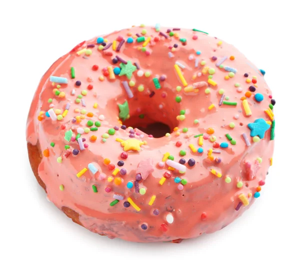 Leckerer glasierter Donut — Stockfoto