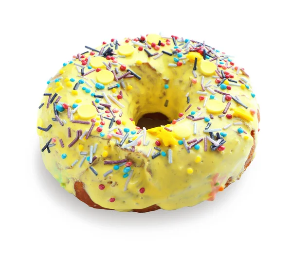 Smakelijke geglazuurde donut — Stockfoto