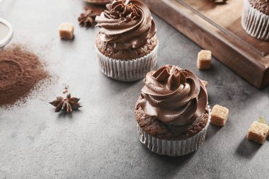 Lezzetli çikolata cupcakes