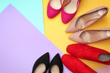 Çeşitli kadın şık Ayakkabı 