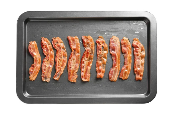 Rashers de bacon cozido — Fotografia de Stock