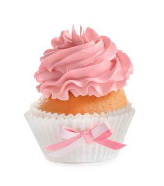 Beyaz arka plan üzerinde nefis kek