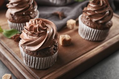 Lezzetli çikolata cupcakes