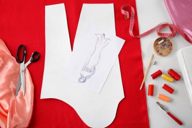 Terzi işyeri desen ve dikiş aksesuarları