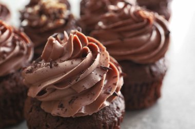Masada lezzetli çikolata Cupcakes