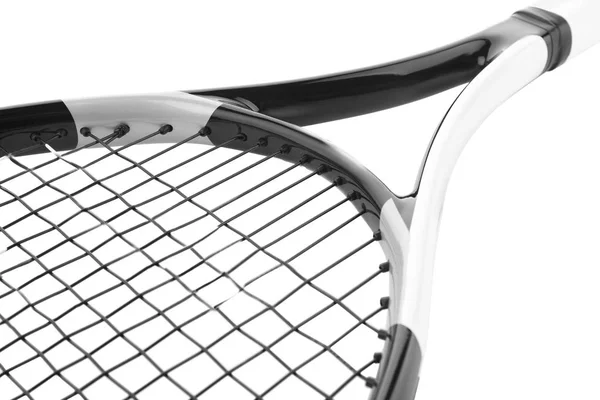 Beyaz arkaplanda tenis raketi — Stok fotoğraf