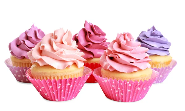 Smakelijke kleurrijke cupcakes — Stockfoto