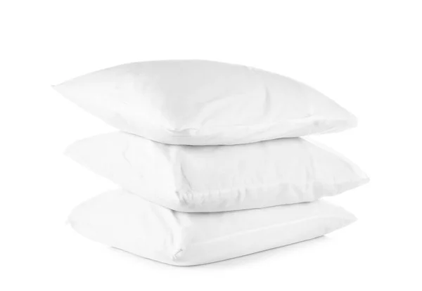 Soft pillows, isolated on white — Stock Photo, Image