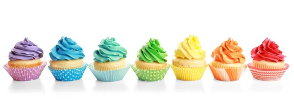 Gustosi cupcake colorati — Foto Stock