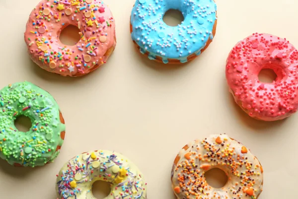 Leckere glasierte Donuts — Stockfoto