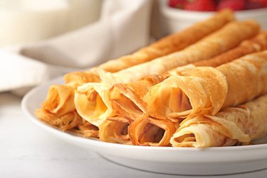 Lezzetli ince krepler.