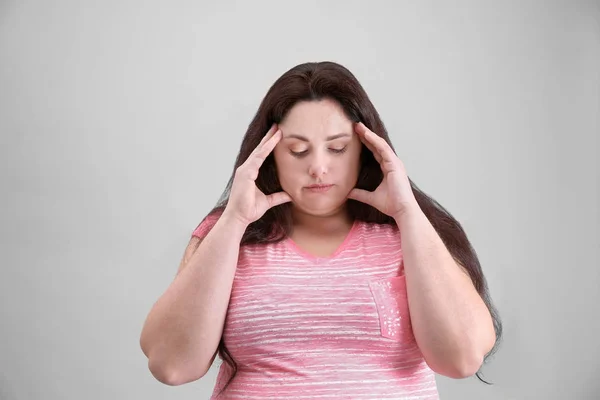 Overweight young woman — Stock Photo, Image