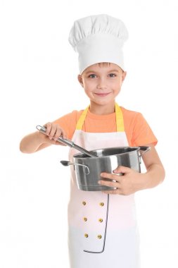 Şef üniformalı yakışıklı 