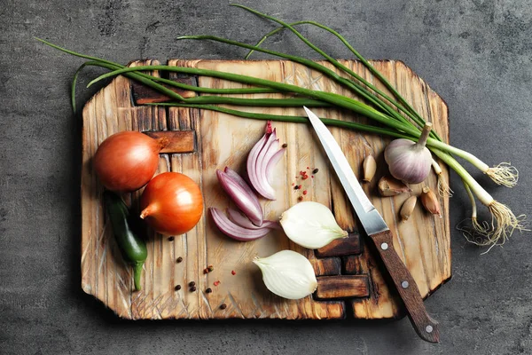 Cebollas frescas diferentes — Foto de Stock