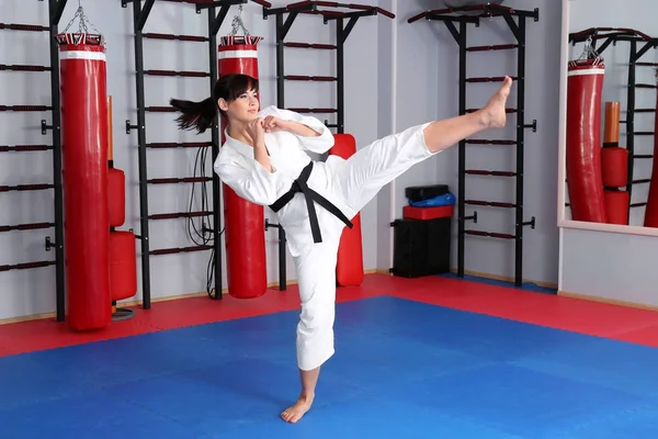 Female karate instructor