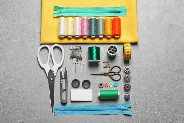 Ensemble d'outils et accessoires de couture — Photo