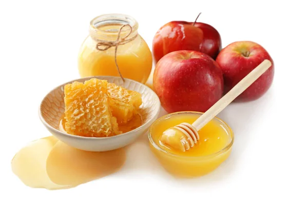 Aromatic honey and fruit — Stock Photo, Image