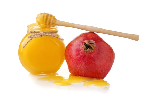 Aromatic honey and pomegranate — Stock Photo, Image