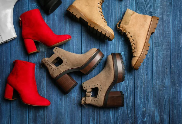 Varios zapatos de mujer con estilo —  Fotos de Stock