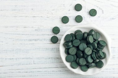 Spirulina tablet ile kase 