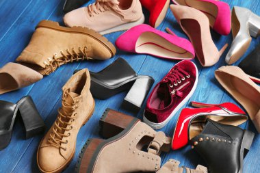 Çeşitli kadın şık Ayakkabı