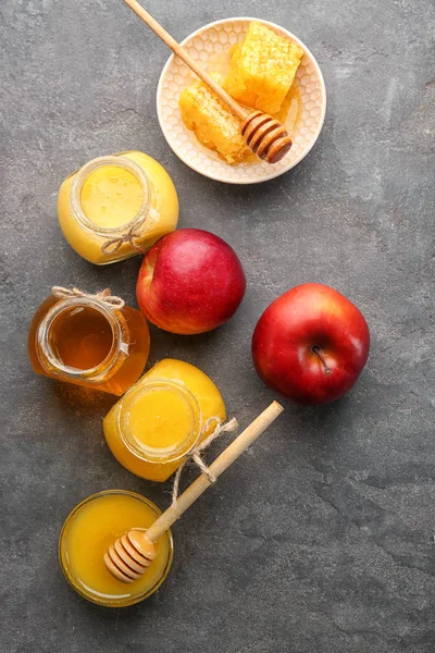 Aromatischer Honig und Früchte — Stockfoto