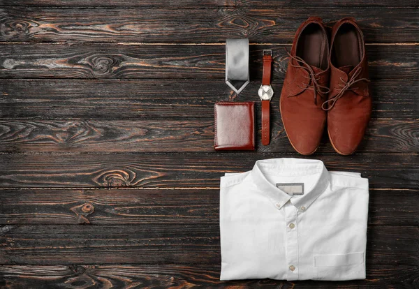 Snygga manliga kläder och tillbehör — Stockfoto