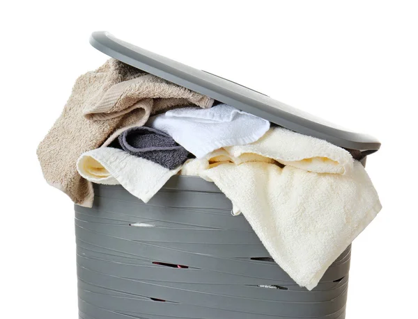 Dirty laundry in basket — Stock Photo, Image