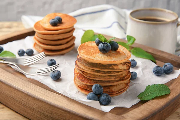 Tasty buckwheat pancakes — Stock Photo, Image