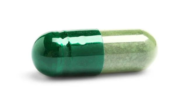 Healthy Spirulina capsule — Stock Photo, Image