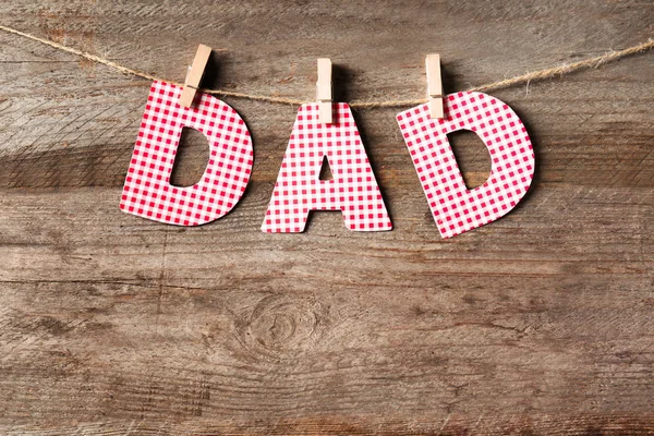 Word DAD made of paper letters — Stock Photo, Image