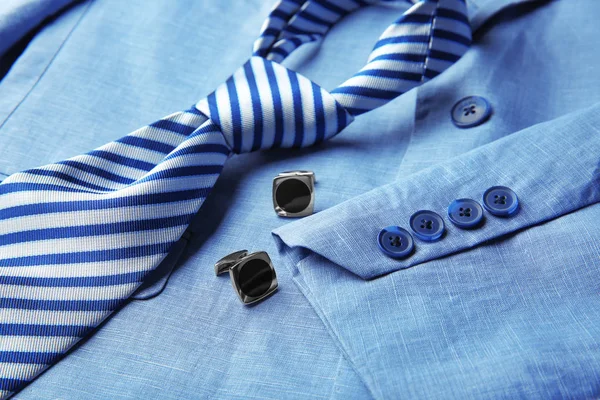Zarif kravat ve kol düğmeleri — Stok fotoğraf