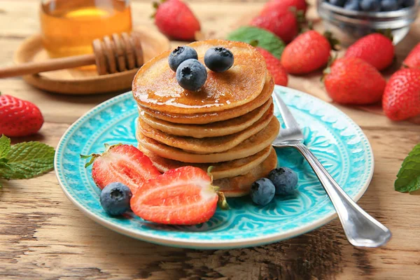 Leckere Buchweizen-Pfannkuchen — Stockfoto