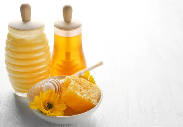 Composição com mel aromático — Fotografia de Stock