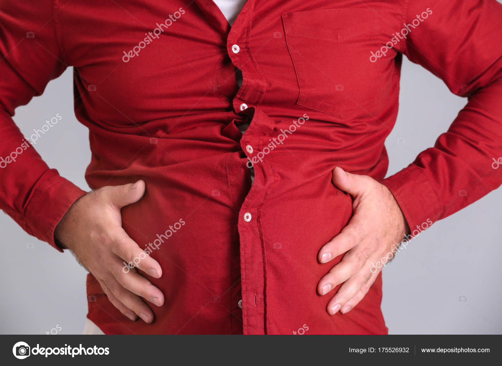 tight red shirt